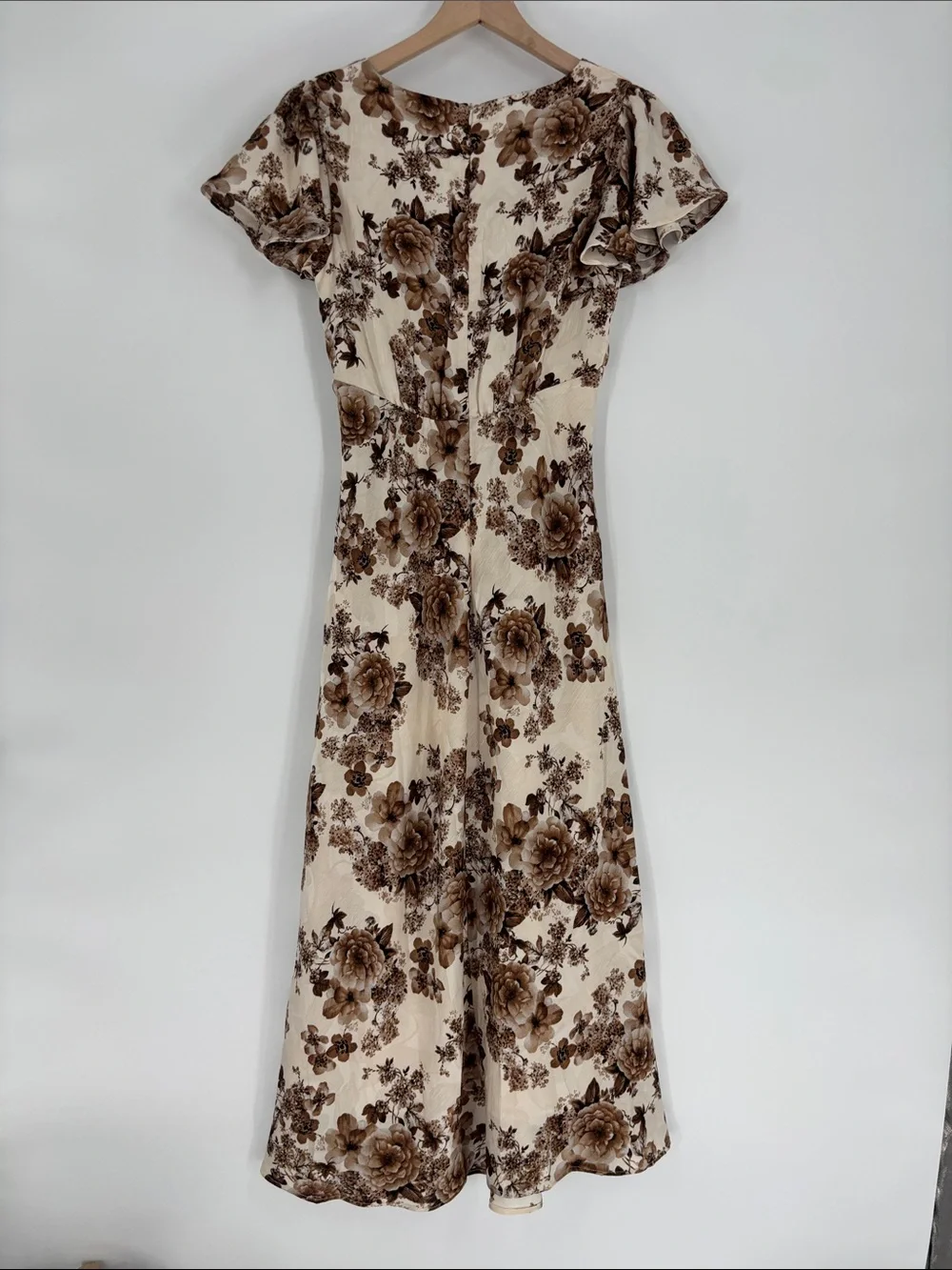 Storia boho brown floral maxi dress small new - Picture 4 of 4